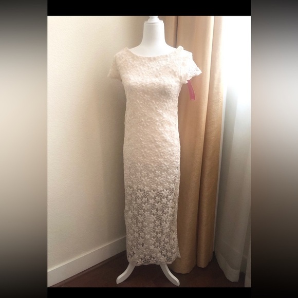 Dresses & Skirts - Xhilaration size XS Ivory Lace Maxi Dress NWT